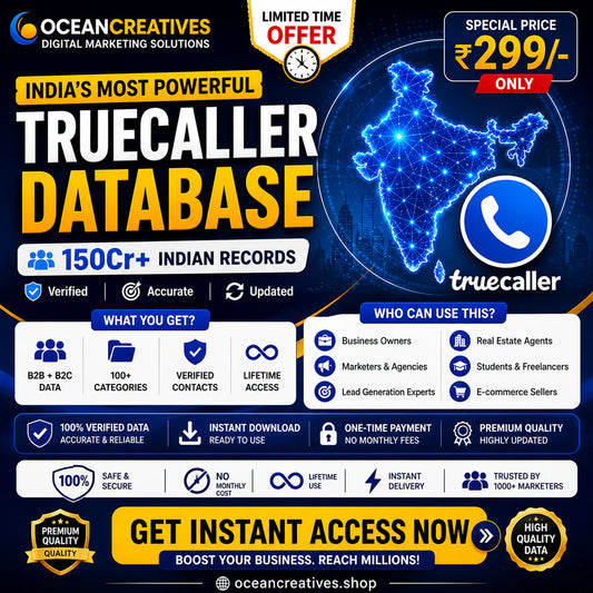 Caller ID Verified Mobile Database 2026 Update (Pan India – 150Cr+ Records)