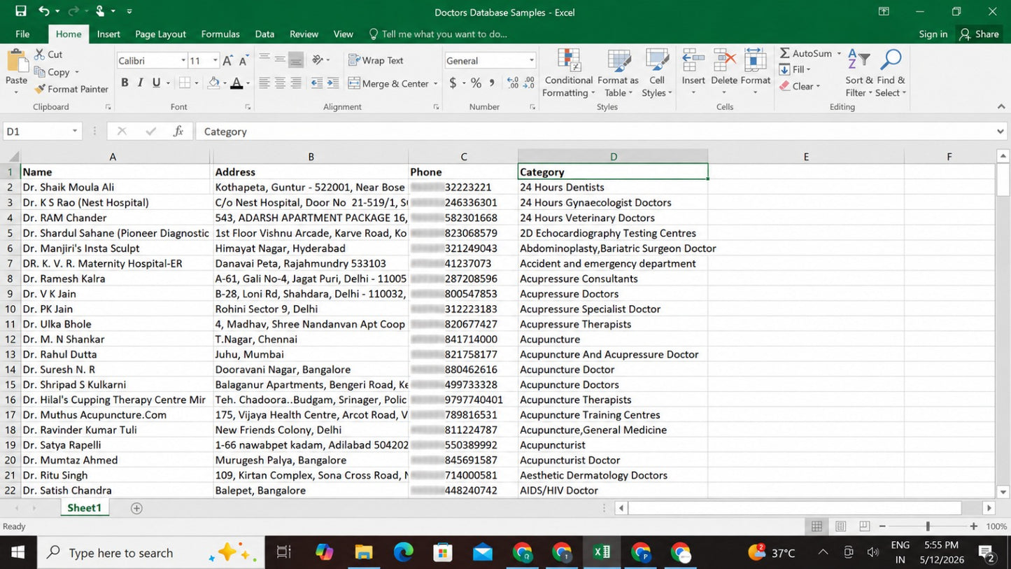 Pan India Database of 150Cr+ Indian Customers