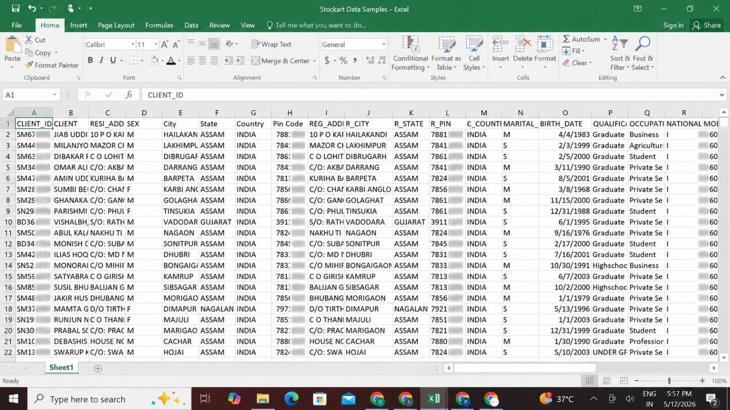 Pan India Database of 150Cr+ Indian Customers